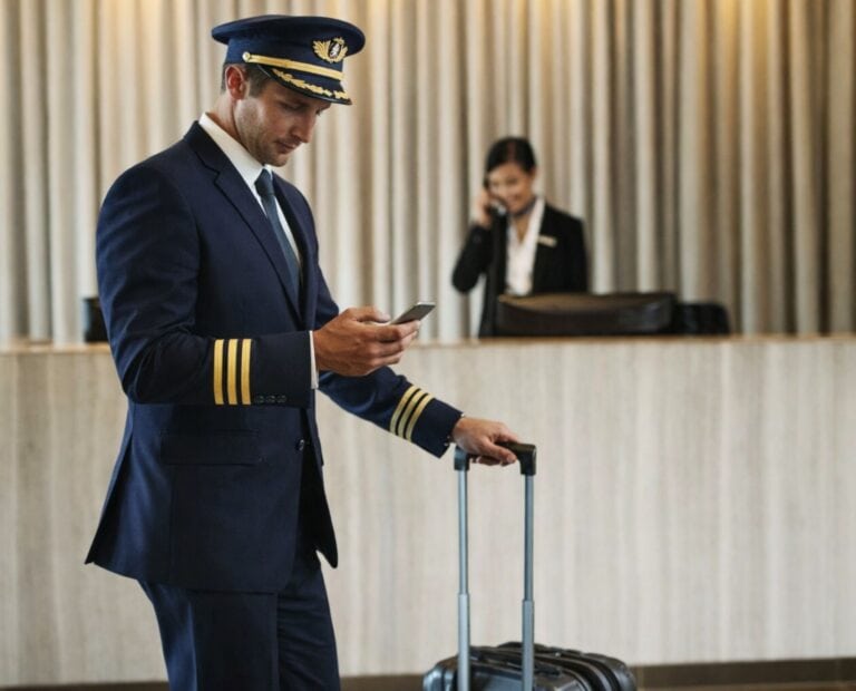 Flight crew hotel management services for airlines
